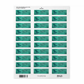 Blue Dragonfly Return Address Label (Full Sheet)