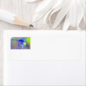 Blue Dragonfly Return-adres Etiket (Insitu)