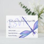 Blue Dragonfly RSVP Enclosure Kaart (Staand voorkant)