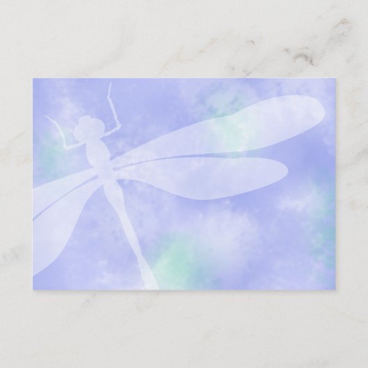 Blue Dragonfly RSVP Enclosure Kaart (Achterkant)