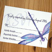 Blue Dragonfly RSVP Enclosure Kaart