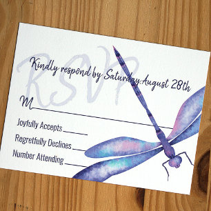 Blue Dragonfly RSVP Enclosure Kaart