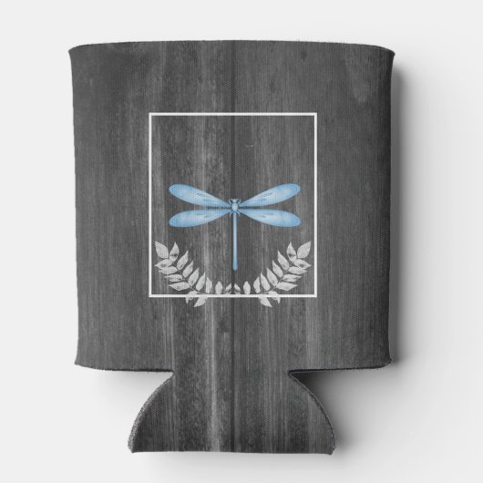 Blue Dragonfly Rustic Koelbox Blikjeskoeler (Achterkant)