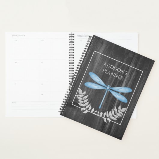 Blue Dragonfly Rustic Planner (Display)