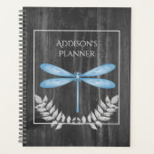 Blue Dragonfly Rustic Planner (Voorkant)