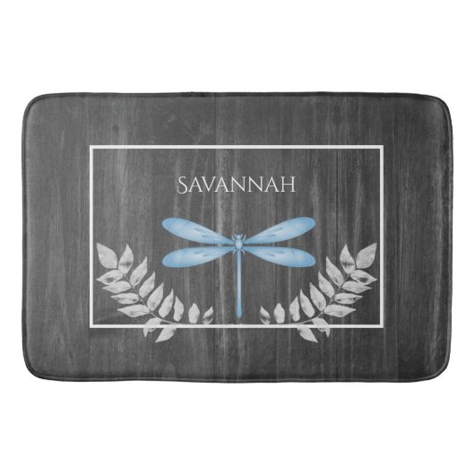 Blue Dragonfly Rustic Specialized Bath Mat (Voorkant)