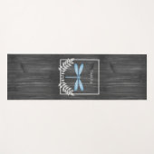 Blue Dragonfly Rustic Yoga Mat (Voorkant (horizontaal))