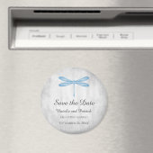 Blue Dragonfly Save the Date Magnet (Insitu (Vaatwasser))