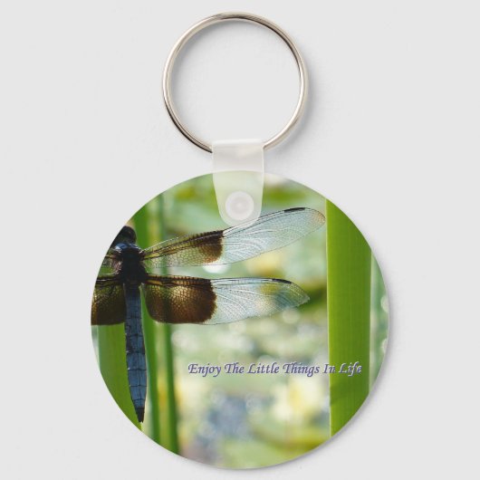 Blue Dragonfly Sleutelhanger (Voorkant)