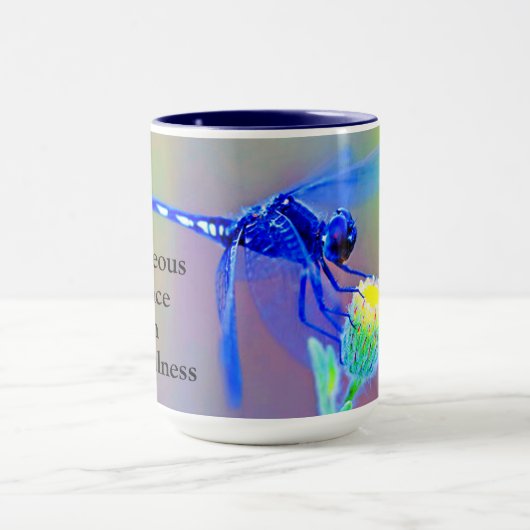 Blue Dragonfly Spirit biedt 15 oz Combo Mok (Midden)