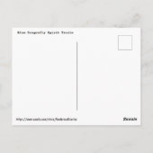 Blue Dragonfly Spirit Briefkaart (Achterkant)