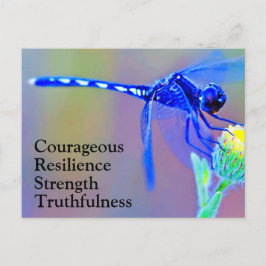 Blue Dragonfly Spirit Briefkaart