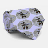 Blue Dragonfly Stropdas (Opgerold)