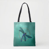 Blue Dragonfly Tote Bag (Voorkant)