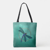 Blue Dragonfly Tote Bag (Achterkant)