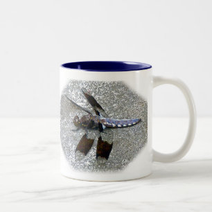 Blue Dragonfly Tweekleurige Koffiemok