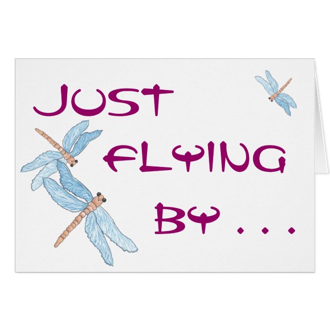 Blue Dragonfly vliegt langs (Voorkant Horizontaal)