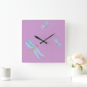 Blue Dragonfly Wall klok (Huis)