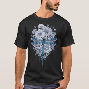 Blue Dragonfly Waterverf Art Insecten Liefhebber A T-shirt