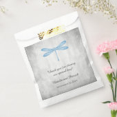 Blue Dragonfly Wedding Favor Bags Bedankzakje (Gezegeld)