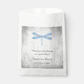 Blue Dragonfly Wedding Favor Bags Bedankzakje (Voorkant)
