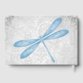 Blue Dragonfly Wedding Guestbook Gastenboek (Achterkant)
