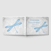 Blue Dragonfly Wedding Guestbook Gastenboek (Volledig)