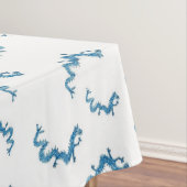 Blue Dragons Chinoiserie Ginger Jar Jars Tablecl Tafelkleed (Voorbeeld)