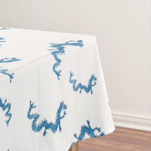 Blue Dragons Chinoiserie Ginger Jar Jars Tablecl Tafelkleed (Voorbeeld)