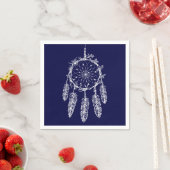 Blue Dream Catcher Native American Wedding Party Servet (Insitu)