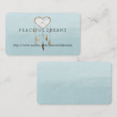 Blue Dream Catcher Waterverf Visitekaartje (Voorkant / Achterkant)