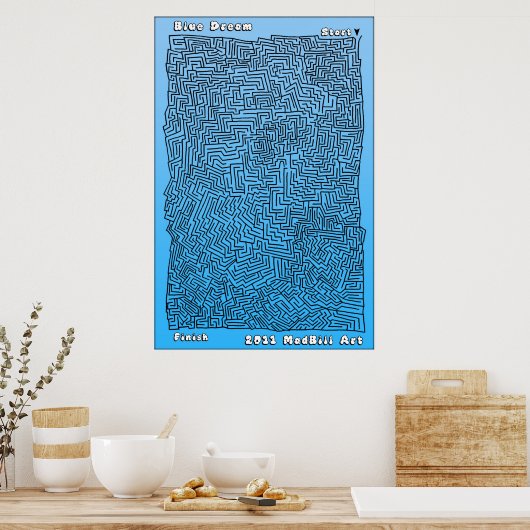 Blue Dream Poster (Keuken)