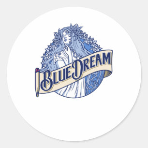Blue Dream Ronde Sticker