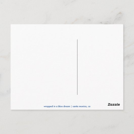 Blue Dream Sunset, Santa Monica Briefkaart (Achterkant)