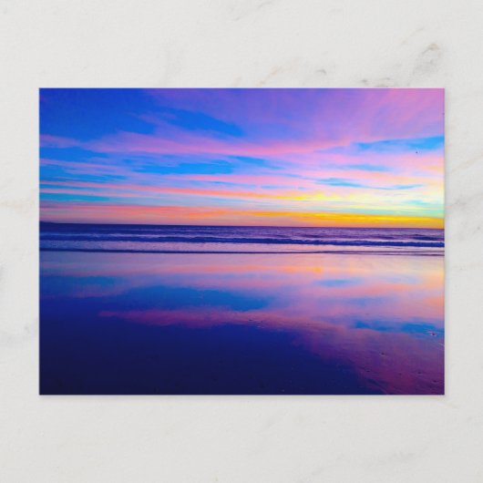 Blue Dream Sunset, Santa Monica Briefkaart (Voorkant)