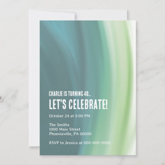 Blue Dream Uitnodiging (Voorkant)