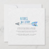 Blue Dreamcatcher Baby shower Invitation Kaart (Achterkant)