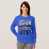 Blue Dreamcatcher Sunset Sky T-shirt (Voorkant volledig)