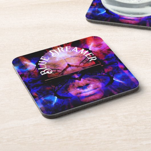 Blue Dreamer Bier Onderzetter (Linkerzijde)