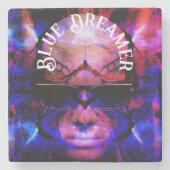 Blue Dreamer Stenen Onderzetter (Voorkant)