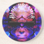 Blue Dreamer Zandsteen Onderzetter (Voorkant)