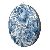 Blue Dreams | Floral Watercolor Chinoiserie Dartbord (Voorkant Rechts)