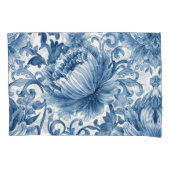 Blue Dreams | Floral Watercolor Chinoiserie Kussensloop (Voorkant)