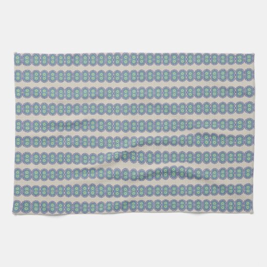Blue Dreams Tick Towel Theedoek (Horizontaal)
