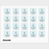 Blue Dreamweaver Boho Design Business Hartelijk da Vierkante Sticker (Vel)