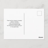 Blue Dreamweaver catcher met Feathers Boho Bedankt Briefkaart (Achterkant)