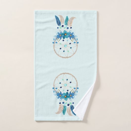 Blue Dreamweaver Stylish Boho Design Bad Handdoek (Handdoek)