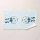 Blue Dreamweaver Stylish Boho Design Bad Handdoek (Handdoek)