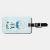 Blue Dreamweaver Stylish Boho Design Bagagelabel (Voorkant horizontaal)