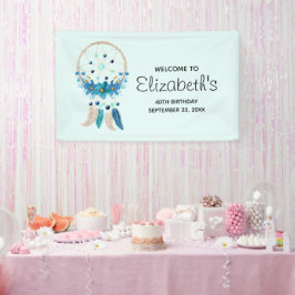 Blue Dreamweaver Stylish Boho Design Birthday Spandoek